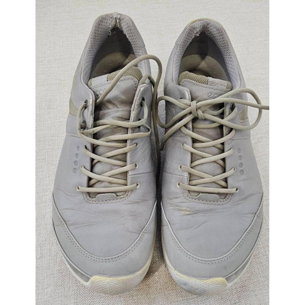 Ecco Spikeless Golf Shoes Sneakers Gray Rubber‎ Sole Lace Up Women's EU38